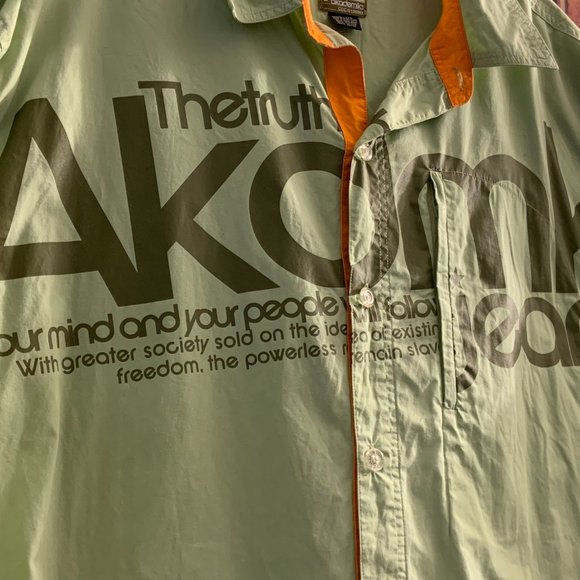 Akademiks AKDMKS "In Pursuit Of Truth"Long Sleeve Shirt Sz XXL VINTAGE - Picture 6 of 13